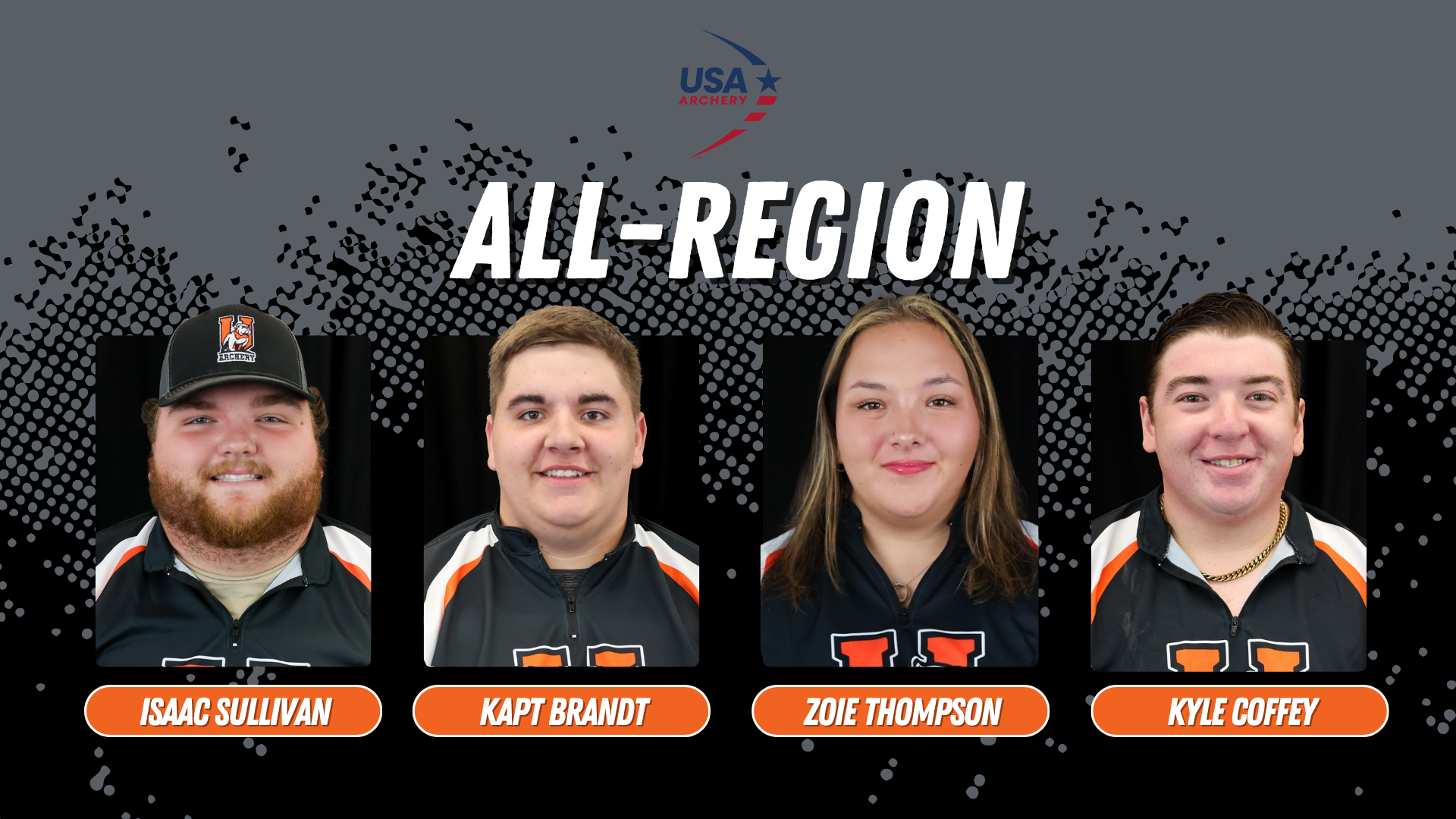 Four Bulldogs Earn USA Archery All-Region Honors
