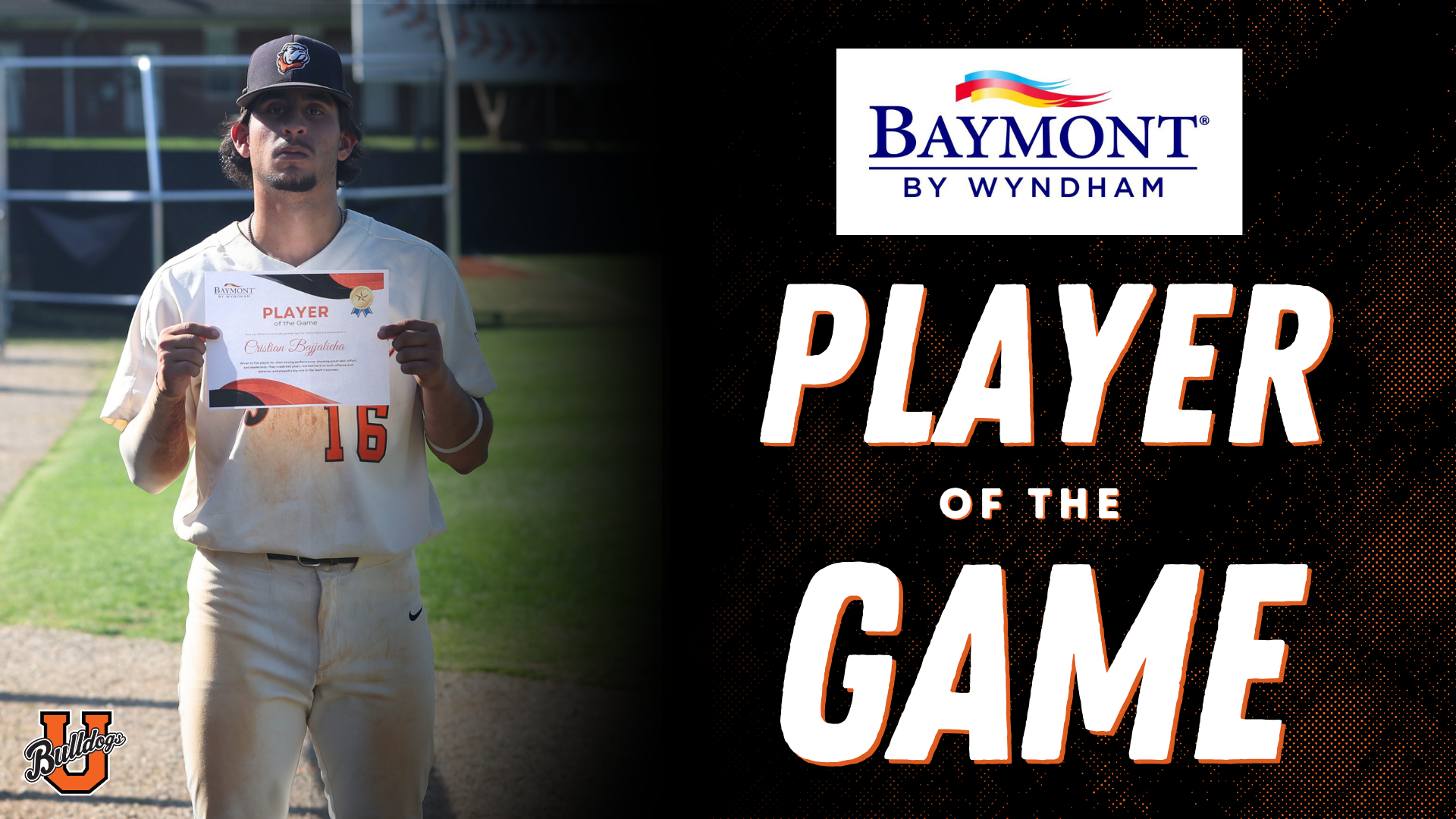 Baymont Inn Player of the Game: Cristian Bajjalieha