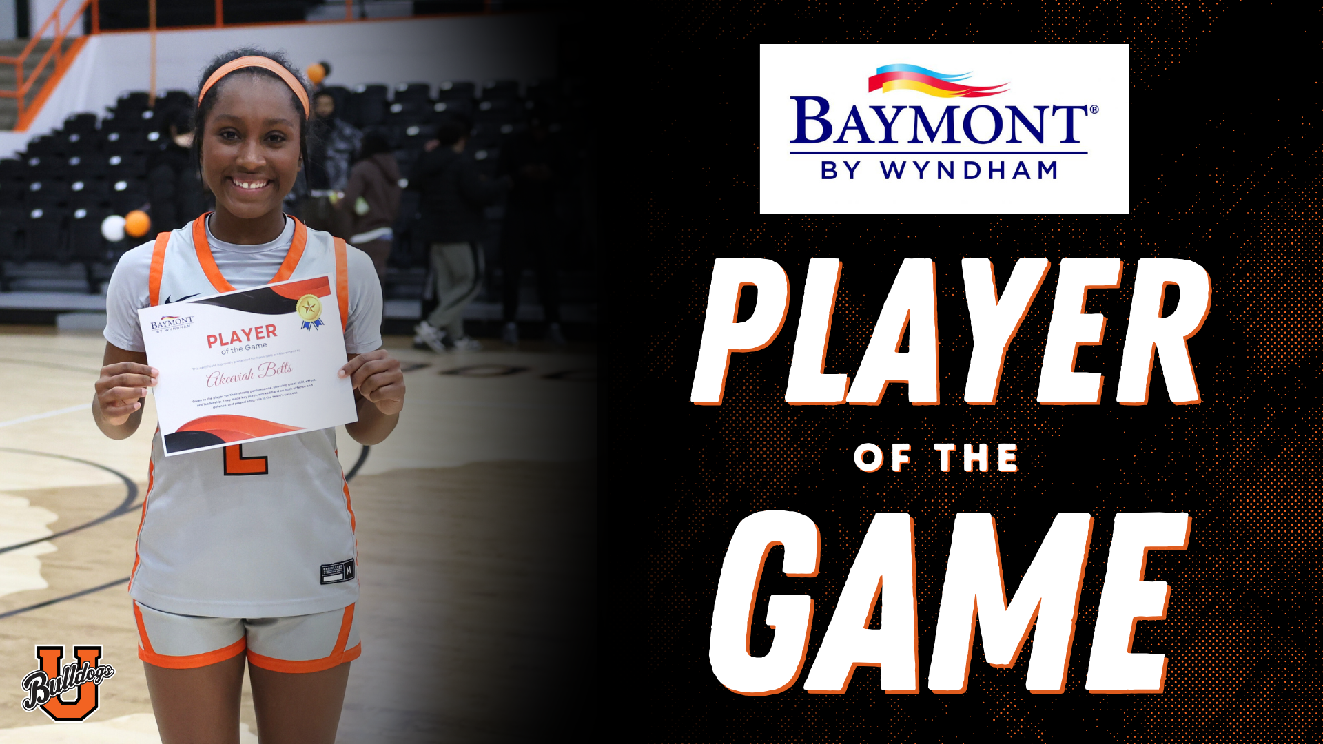 Baymont Inn Player of the Game: Akeeviah Betts